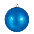 thumbnail image 1 of Vickerman N596802S 3 in. Blue Shiny Ball Christmas Ornament - 32 Per Box, 1 of 2