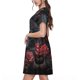 thumbnail image 2 of Balery Rose Full Moon Black Wolf Vestidos sueltos de manga corta para mujer, vestidos de verano 2025, vestidos casuales de corte A con vuelo., 2 of 6