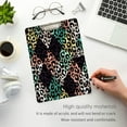 thumbnail image 4 of FMSHPON Leopard Texture Clipboard Hardboard Wood Nursing Clip Board and Pull for Standard A4 Letter 13x9 inches, 4 of 7
