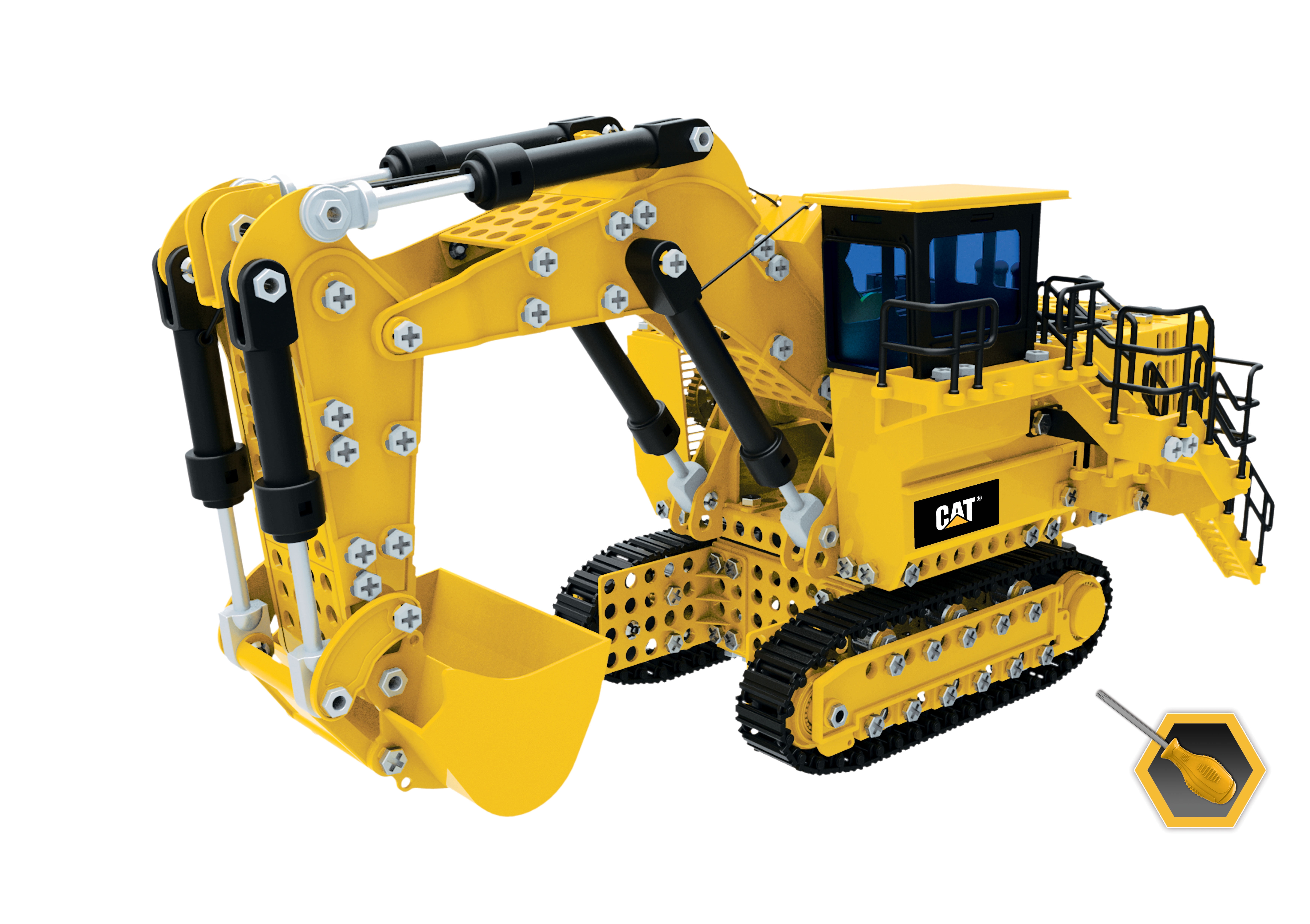 cat motorized excavator toy