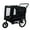 Black#7, variant on Pet Strollers Extra Large 2-in-1 Bike Trailer & Push Cart for Pets - Detachable Bike Hitch & Push Handle Included - All-Terrain Wheels, Quick Release Wheel, Non-Slip Floor, Internal Leash, Holds Up t