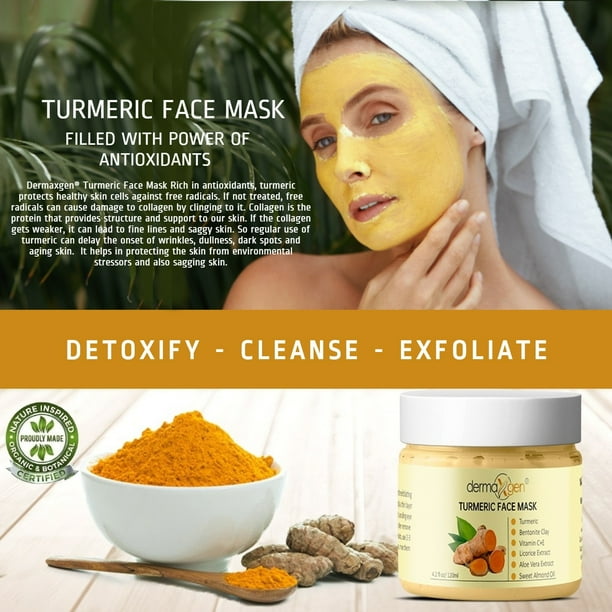 TURMERIC FACE MASK PIGMENTATION+BLEMISH CORRECTOR+DARK SPOTS+ BRIGHTENS+ HEALS