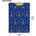 thumbnail image 3 of Coolnut Anchor Clipboard, Acrylic Standard A4 Letter Size Clip Board with Low Profile Clip for Office, Classroom, Doctor, Nurse and Teacher, 12.5"x9", 3 of 7
