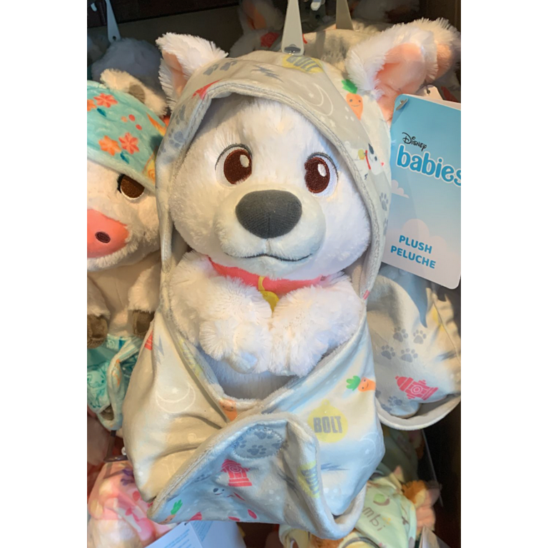 Disney Parks Bolt Babies Plush in a Blanket Pouch New With Tag