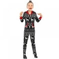 thumbnail image 5 of URMAGIC Matching Pajamas Set for Family Fleece Onesie Christmas Sleepwear Zipper Jumpsuit with Pockets, 5 of 14