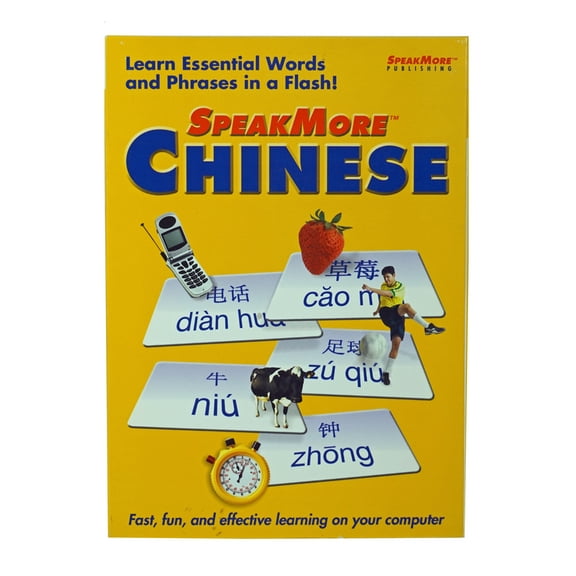 SpeakMore Chinese Language PC/Mac CDRom - Learn Essential Words & Phrases in a Flash!
