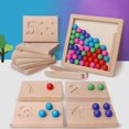 thumbnail image 1 of Clip de madera Juegos de mesa Juguetes de aprendizaje preescolar perfke Juguetes Educativos, 1 of 9