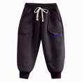 thumbnail image 6 of Gibobby Boys Pants Cargo Pants For Toddler Kids Boys 12 Months 2T 3T 4T Wide-Leg Elastic Waist Loose Long Pants Toddler Boys Clothes Little Boys Winter Pants(7-8 Years,Grey), 6 of 7