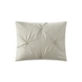 thumbnail image 3 of Grace Living Davonte Polyester Comforter Set - Pinch Pleated Pintuck, Solid Neutral Color, 3 of 9