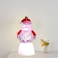 thumbnail image 6 of nvzhuang Christmas Light Up Snowman Figurines Santa Night Lights Christmas Desktop Ornament for Home Holiday Decor, 6 of 8