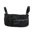 thumbnail image 3 of Bolsa Lateral Ajustable Sunnimix, Bolsa para Reposabrazos, Múltiples Bolsillos, Sillas de Movilidad, Carrito de Bebé, Negro, 3 of 8