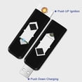 thumbnail image 3 of 2Pcs Electronic Lighter USB Rechargeable Lighter Windproof Lighter Flameless Lighter Ignition USB Lighter (Red), 3 of 6