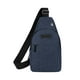 thumbnail image 2 of Bolsa de pecho de hombre Mochila cruzada pequeña | Gran capacidad, tela ligera, múltiples compartimentos, bandolera antiarrugas, para viajes y casual en el hombro - gris negro azul 30x17x5cm, 2 of 6