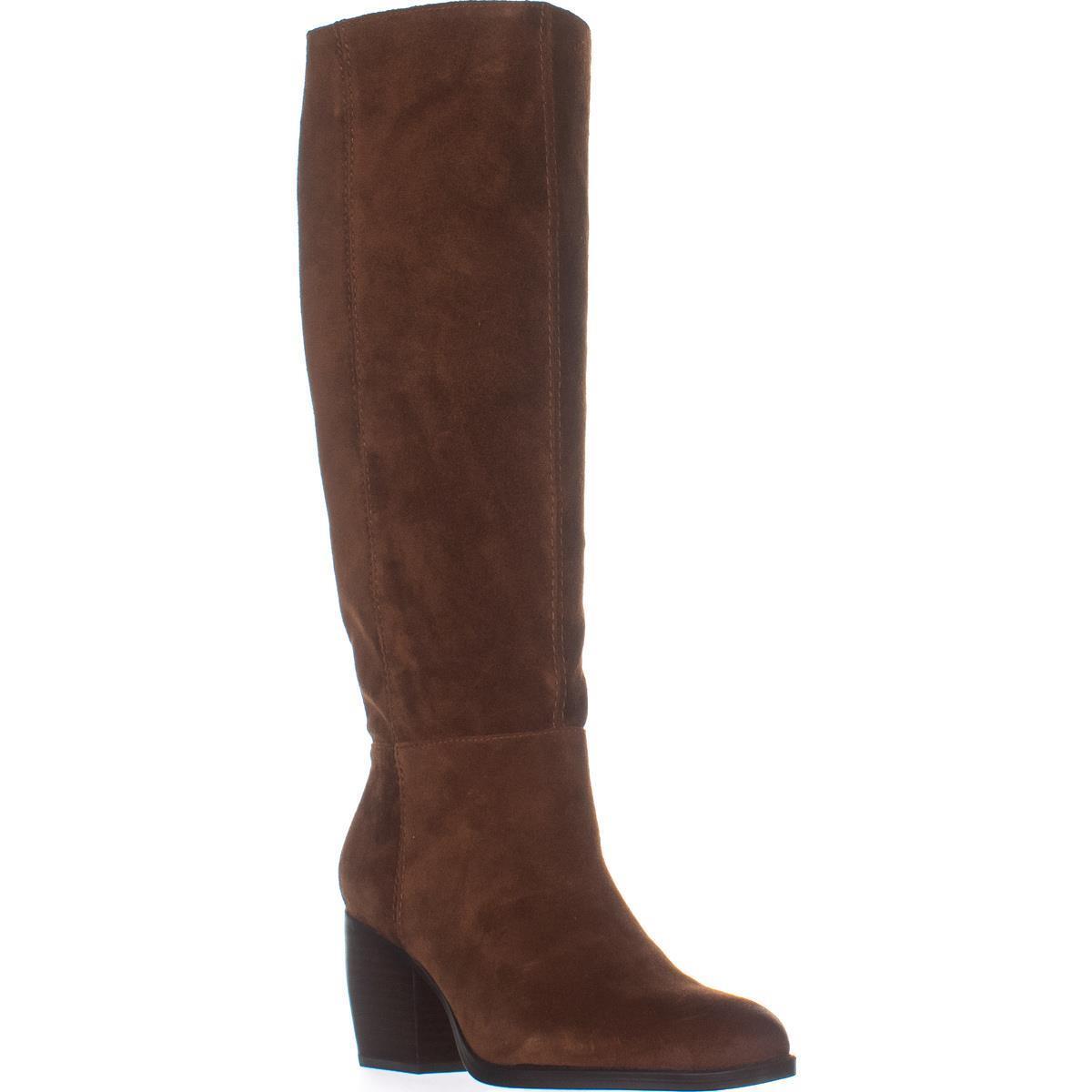 Womens naturalizer Fae Knee High Boots, Saddle Tan Suede, 9.5 W US ...