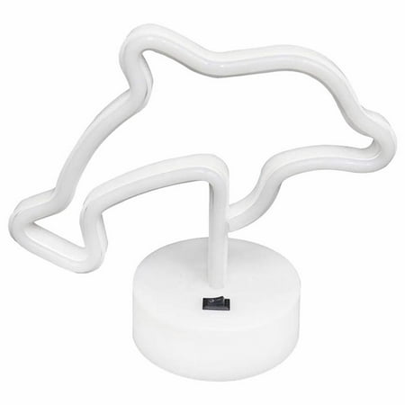 

Youpineg Decoration String Light Neonsigns with Pedestal Neonlights Powered By Usb Or 3 Aa Batteries Led Desktop Wall Decoration Various Parties Business Place Decoration (W)