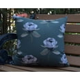 thumbnail image 2 of Simply Daisy, 18" x 18" Floral Bunch Green Floral Print Decorative Outdoor Throw Pillow, 2 of 2