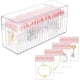 thumbnail image 1 of Organizador de joyas de acrílico transparente con 20 bolsas de joyería portátiles rosas, organizador de almacenamiento de joyas, caja de joyería, estuche de viaje para joyas., 1 of 9