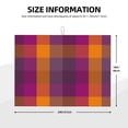 thumbnail image 3 of Kdxio Purple Yellow Buffalo Plaid for Dish Drying Mat,24*18 inch Absorbent Dish Drainer Kitchen Counter,Large Size Dish Drying Pad for Countertops,Draining Racks, 3 of 9