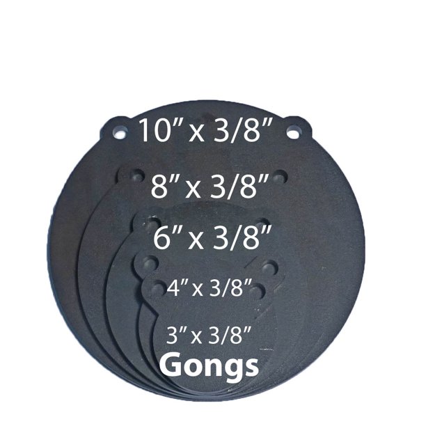 Ar500 Steel Shooting Targets Lot Of 5 Laser Cut Set 3 4 6 8 And 10 X 3 8 Gong Walmart Com Walmart Com