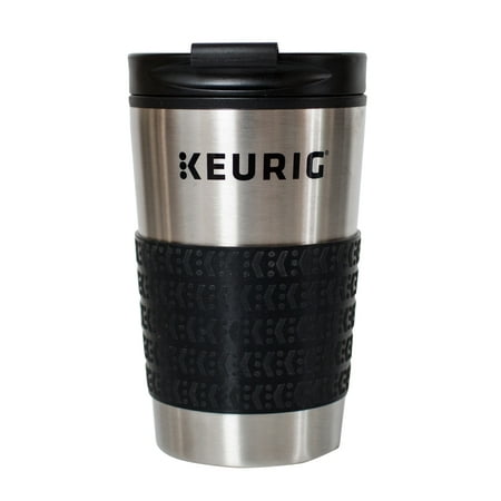 Keurig® 12oz Stainless Steel Insulated Coffee Travel Mug, Fits Under Any Keurig® K-Cup Pod Coffee Maker (including K-15/K-Mini), (Best Travel Mug For Keurig)