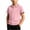 Pink, variant on Oiangi Boys Button Up Shirts Short Sleeve Lapel Tops Casual Comfy Uniform Shirt for Back to School Red 2XL
