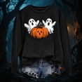 thumbnail image 6 of Godom Halloween Womens Sweatshirts Pumpkin Graphic Crewneck Long Sleeve Tops Casual Loose Pullover Shirts 2025 Clothes, 6 of 7