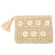 thumbnail image 3 of Bolsa de mano tejido a mano para mujer Daisy Flowers Summer Straw Beach Bag Wallet (Beige) Hugtrwg Para Estrenar, 3 of 6