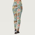 thumbnail image 4 of Gibobby Running Pantalones deportivos Yoga Medias con estampado huevos Pascua a la moda para mujer, mallas paraportivas Yoga con Control para mujer, mallas cintura alta（Azul， M), 4 of 5