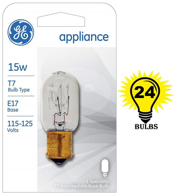 GE 15 Watt Appliance Bulb No 35153 G E Lighting T7 E17 Base 15w 115-125 Volts 