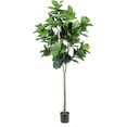 thumbnail image 1 of Realead Faux Fiddle Leaf Fig Tree 7ft - Tall Green Silk Fiddle Leaf Artificial Plant with 165 Large Fiddle Leaves - Potted Fake Fig Leaf Tree for Home Office Corner Decor Indoor, 1 of 6
