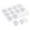 White, variant on Geemin Transparent Plastic Foam Lined Ring Jewelry Storage Case For Loose Gems