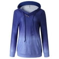 thumbnail image 3 of Fesfesfes Women Hooded Printed Long Sleeves Pullover Blouses Sweatshirt Tops, 3 of 5