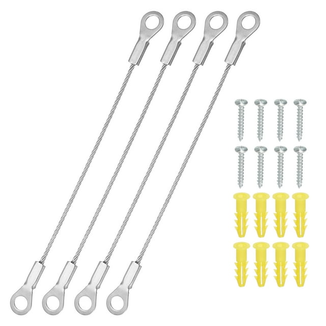 Limitador de puerta de gabinete de 4 pulgadas, paquete de 4 limitadores de bisagra de acero inoxidable de 1.5mm de diámetro