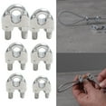 thumbnail image 4 of Stainless Steel Wire Rope Clamp Simplex Rope2-8mm U-shaped head lock Heavy, 4 of 8