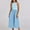 Light Blue, variant on Hvot&aat Women's Raceback Tank Dress Chic Ribbed Patchwork Sleeveless Elegant Cocktail Party Prm Midi Dresses with Pockets