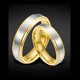 thumbnail image 5 of Entre el anillo de pareja de acero de titanio de dos colores dorado Europa y el anillo liso de acero inoxidable de nicho de Estados Unidos, 5 of 5