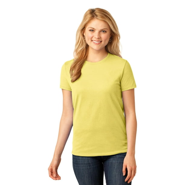 Port & Company - Camiseta de algod?n 100 % para mujer, 54 onzas, talla 3XL, color amarillo Puerto & Compa??a LPC54