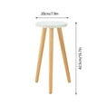 thumbnail image 2 of Indoor Plant Stand Wooden Small Round Side Plant Table For Indoor Plants, Plant Holder For Flower Pots End Table, 2 of 9