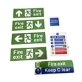 thumbnail image 3 of 7 pegatinas para señales de salida de incendios, accesorios adhesivos para señales de instrucciones contra incendios, etiquetas de seguridad de, 3 of 7