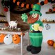 thumbnail image 4 of Duende Inflable Del Día De San Patricio De 4 Pies Con Luces LED Preiluminadas Con Sombrero De Trébol Verde, Decoración De Patio, 4 of 7