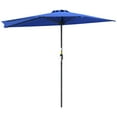 thumbnail image 1 of Outsunny 9ft Half Round Outdoor Window Sun Shade w/ 5 Ribs, Deep Blue, 1 of 10
