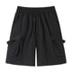 thumbnail image 1 of pstuiky Pantalones cortos para hombre, Pantalones cortos de verano para hombre, informales y cómodos, con bolsillo y cintura elástica y cordón ajustable. Pantalones cortos de entrenamiento, 1 of 2