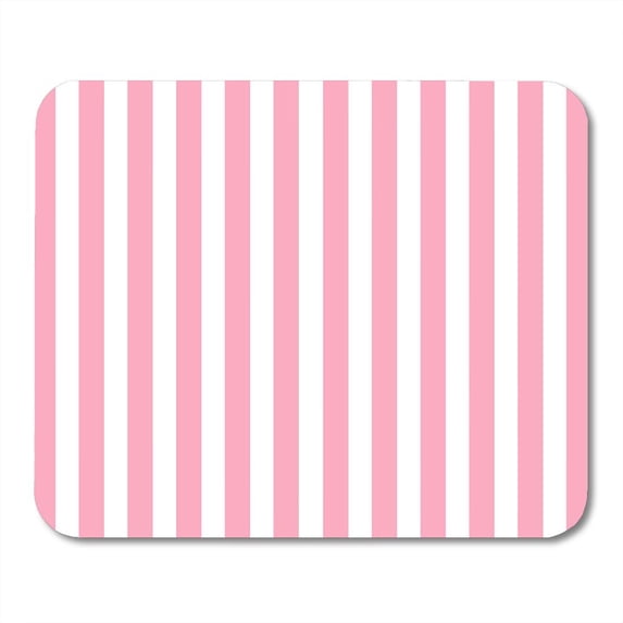 SIDONKU White Stripes Abstract Pink Birthday Blank Born Burlap Celebration Mousepad Mouse Pad Mouse Mat 9x10 inch