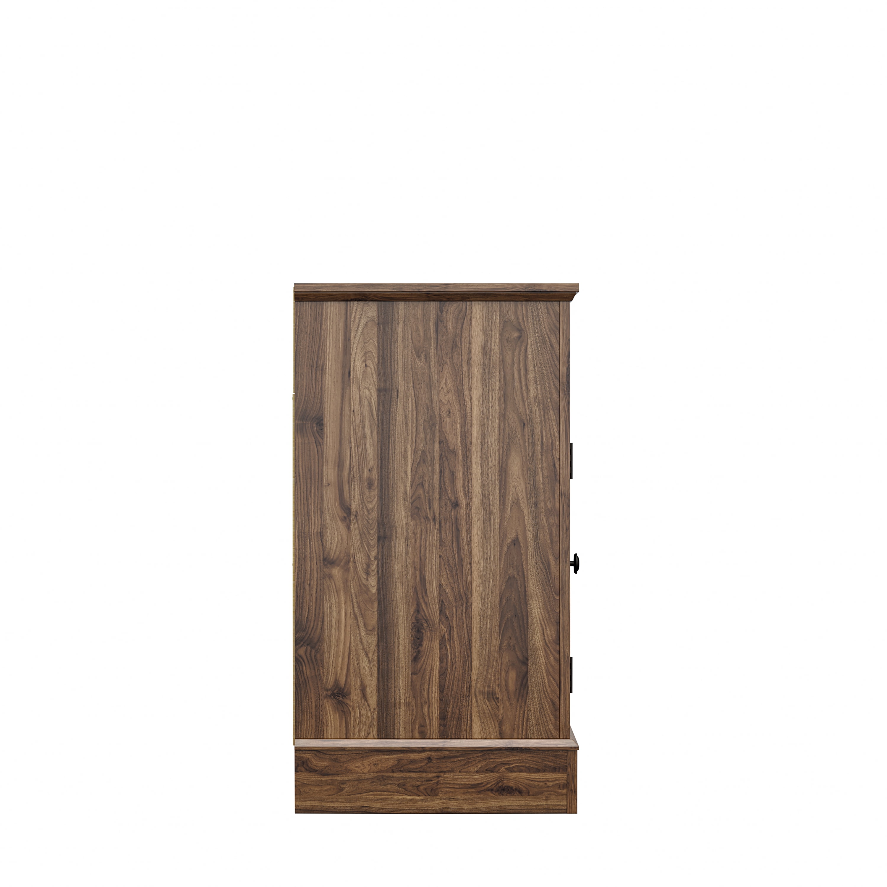 Mainstays Arched Door Fireplace TV Stand for TVs up to 55 in, Canyon Walnut