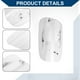 thumbnail image 3 of Tapa de la puerta del tanque de combustible para Volkswagen Jetta A4(Bora) 2019-2023, cubierta de la tapa de combustible tipo clip No.19G809909, blanca ABS, 3 of 6