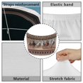 thumbnail image 6 of HUISEFOR Aztec Horse Car Hood Cover Elastic Fabrics Soft Car Hood Cover Protector All-Season Protection Easy to Install and Clean Universal Fit for Cars SUV, 6 of 7