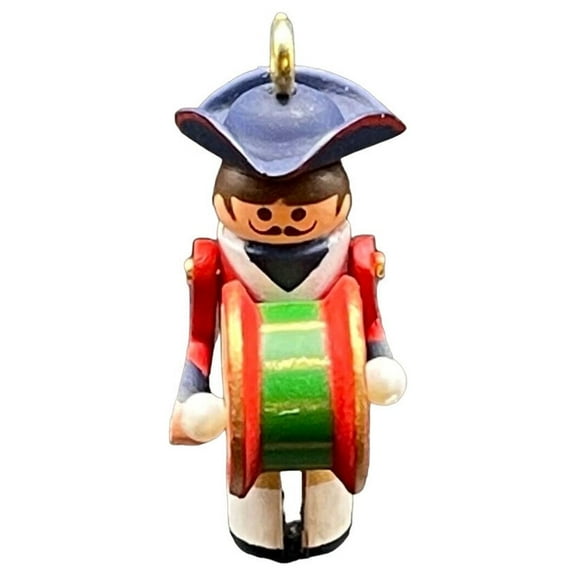 1996 Miniature Clothespin Soldier Hallmark Keepsake Christmas Tree Ornament - QXM4144