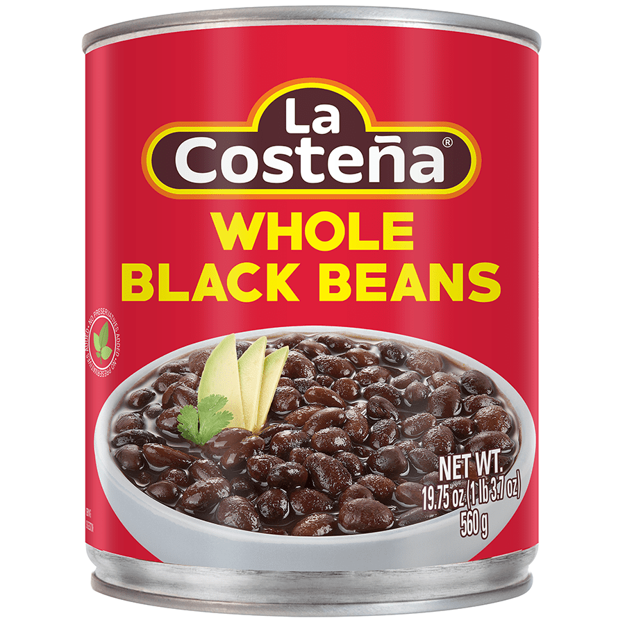 La Costena Whole Black Beans, 19.75 oz Can