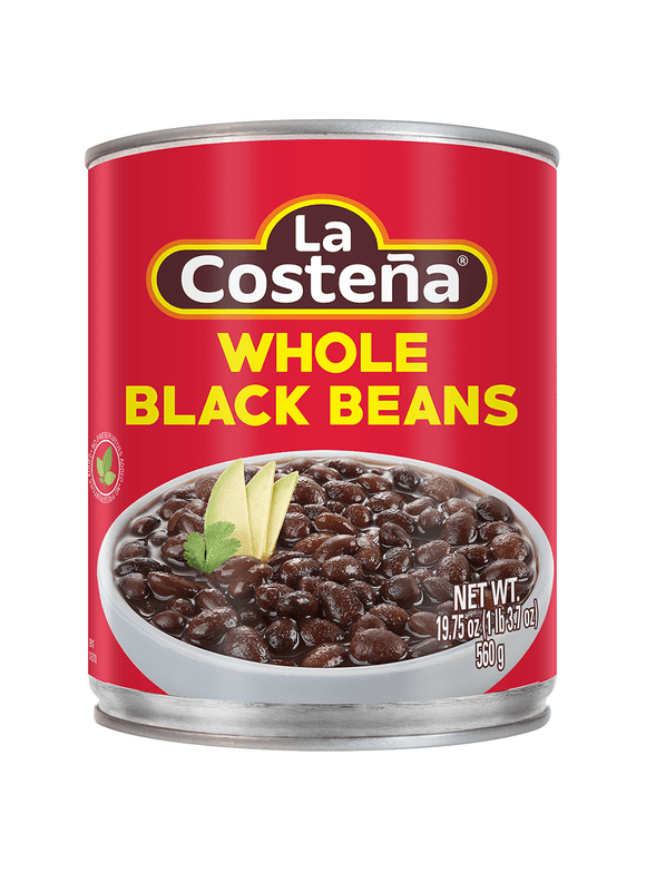 La Costena Whole Black Beans, 19.75 oz Can