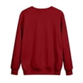 thumbnail image 4 of Women's Crewneck Sweatshirt Soft Everyday Pullover Top with Drop Shoulder Relaxed Fit Fall Layering Sweatshirts, M, 4 of 6
